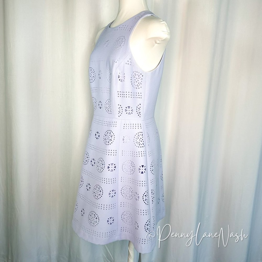 Gianni Bini Patricia Laser Cut Sleeveless Mini Dress Island Sunset - Picture 5 of 12